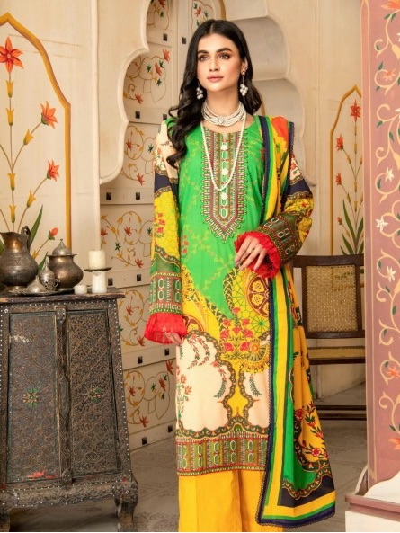 Brand New Embroidered Lawn 3pc Dress